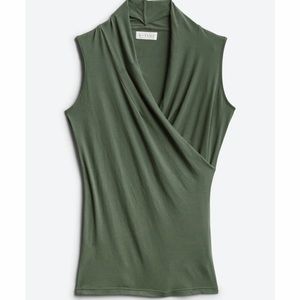 Velvet by Graham & Spencer faux wrap tank